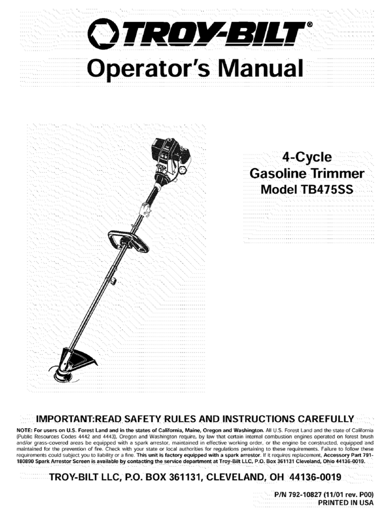 Troy-Bilt TB475SS User manual