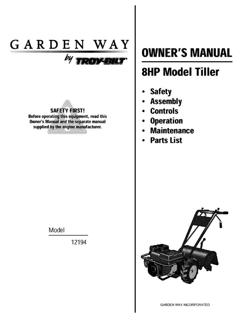 Troy-Bilt Garden Way 12194 owner's manual