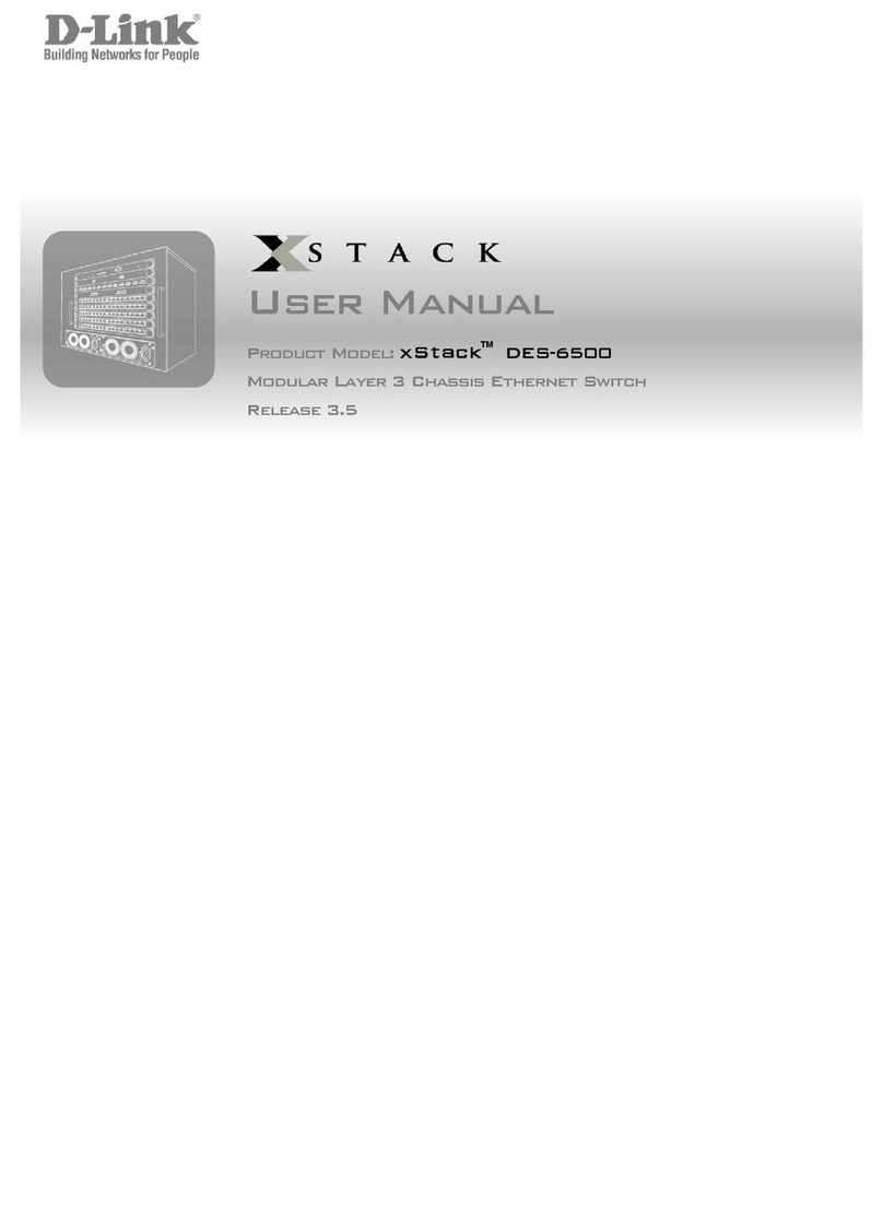 D-Link TM DES-6500 User manual