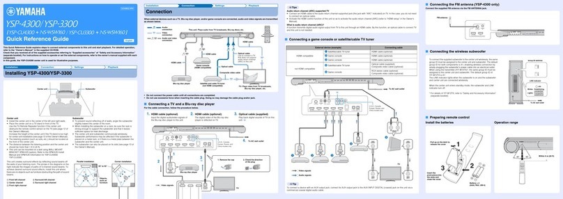 Yamaha YSP-4300 User manual