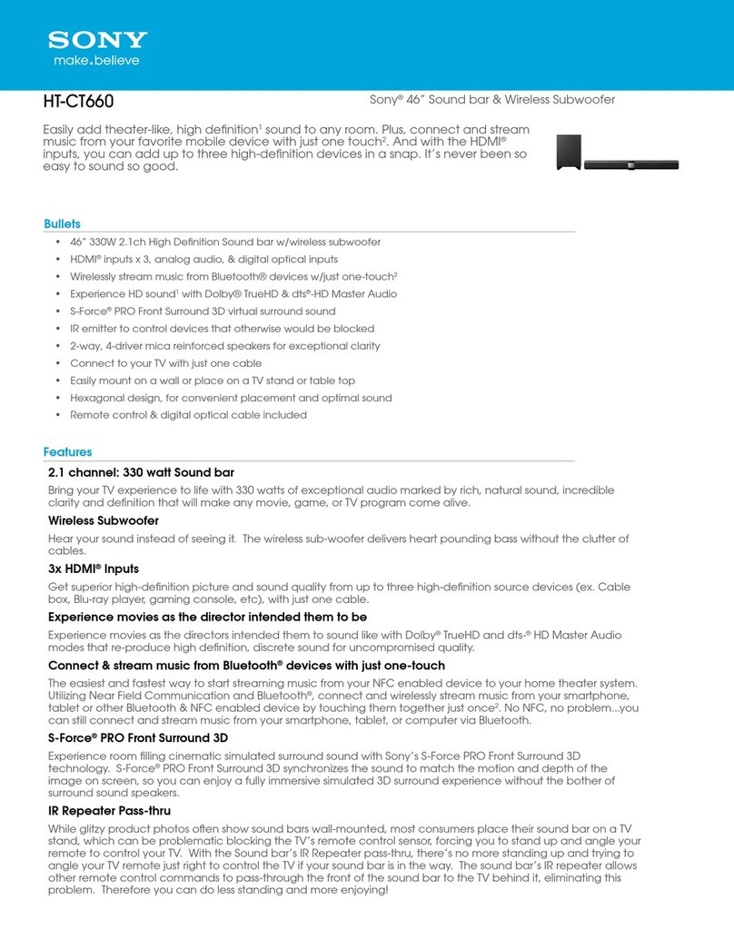 Sony HT-CT660 User manual