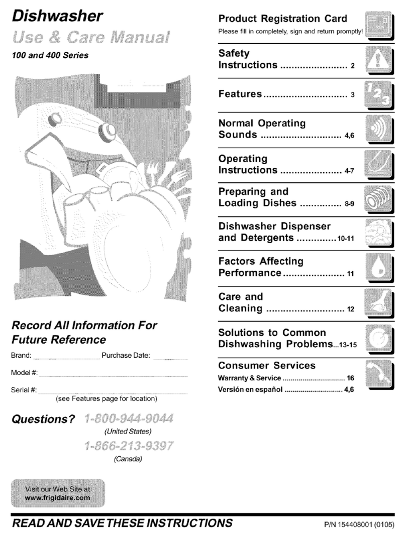 Frigidaire 100 series User manual