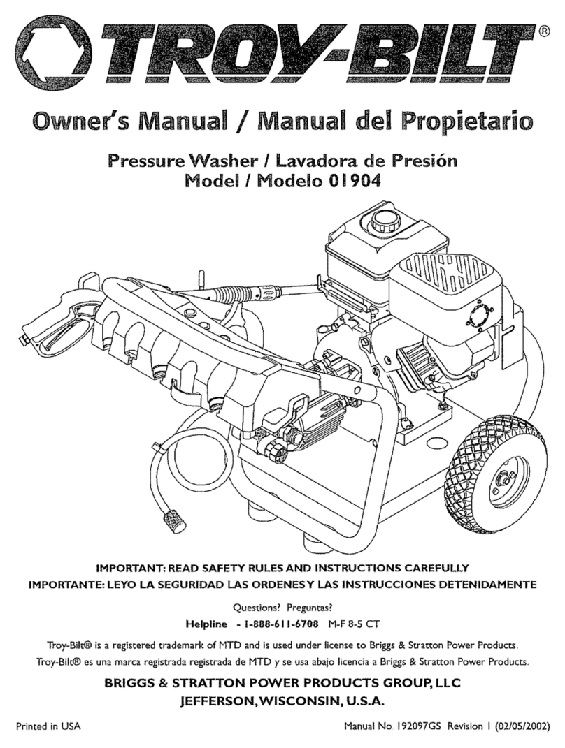 Troy-Bilt 1904 User manual