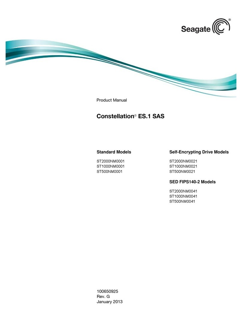 Seagate Enterprise Capacity 3.5 HDD/Constellation ES User manual