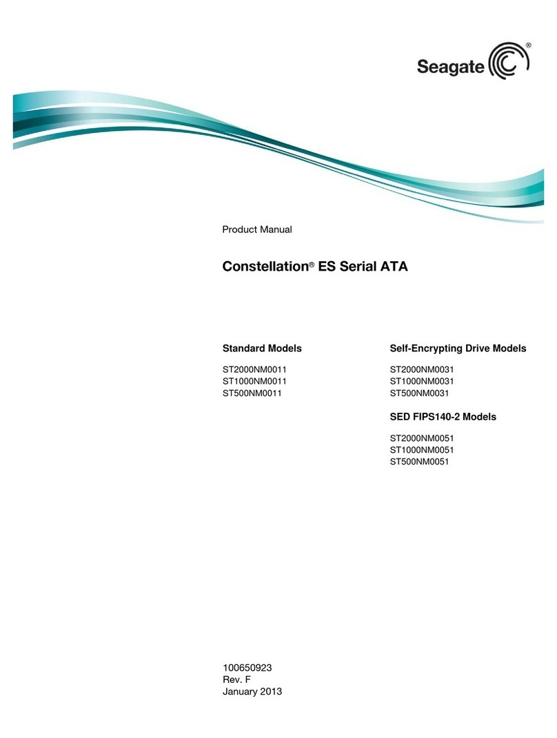 Seagate Enterprise Capacity 3.5 HDD/Constellation ES User manual