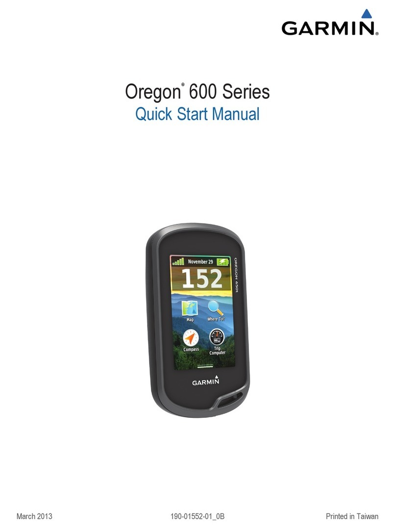 Garmin Oregon 600 Instruction manual