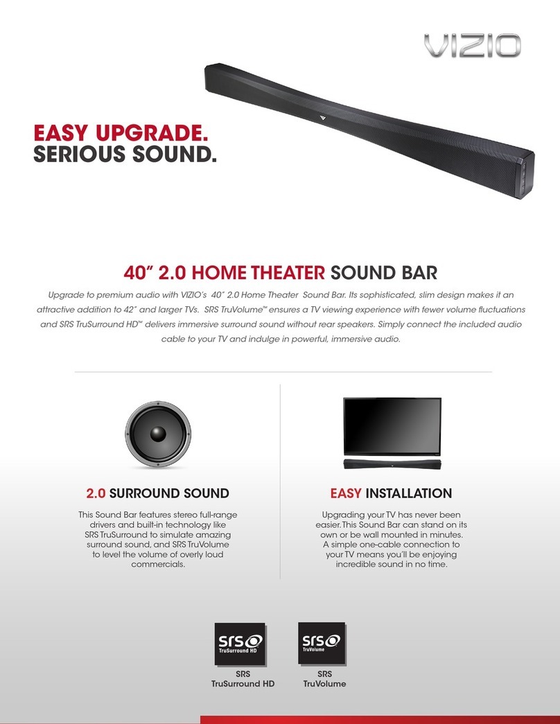 Vizio SB4020E-A0NA Specifications