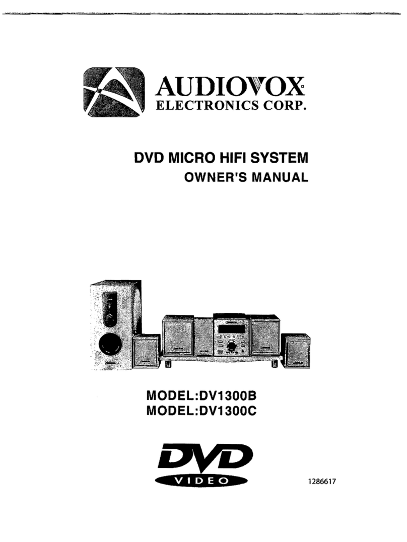 Audiovox DV1300B User manual