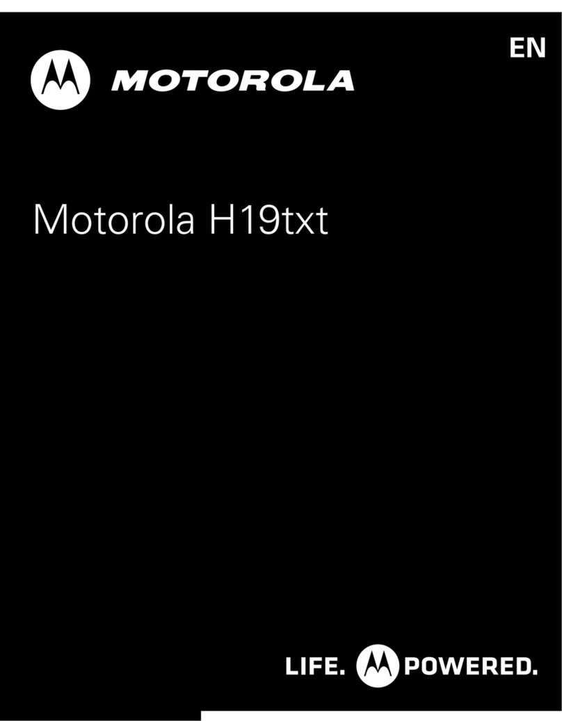 Motorola H19txt Getting started guide