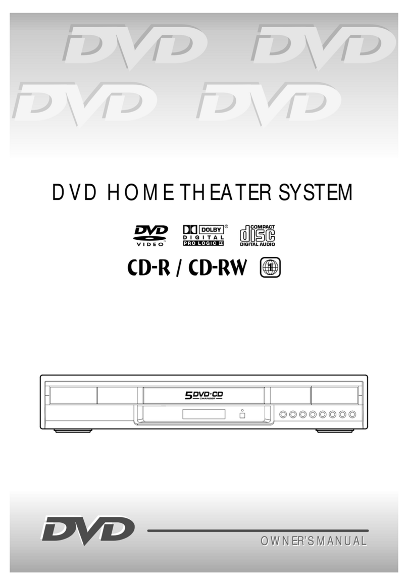 Audiovox DV5007 - 500with 5 DVD Home Theater System owner's manual