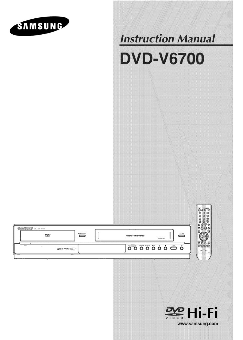 Samsung DVD V6700 - DVD/VCR instruction manual
