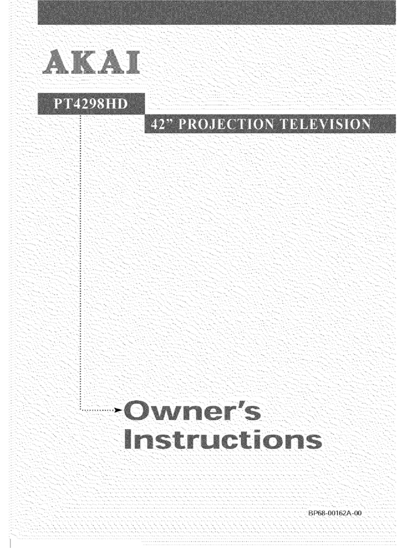Akai PT4298HD Owner's instructions