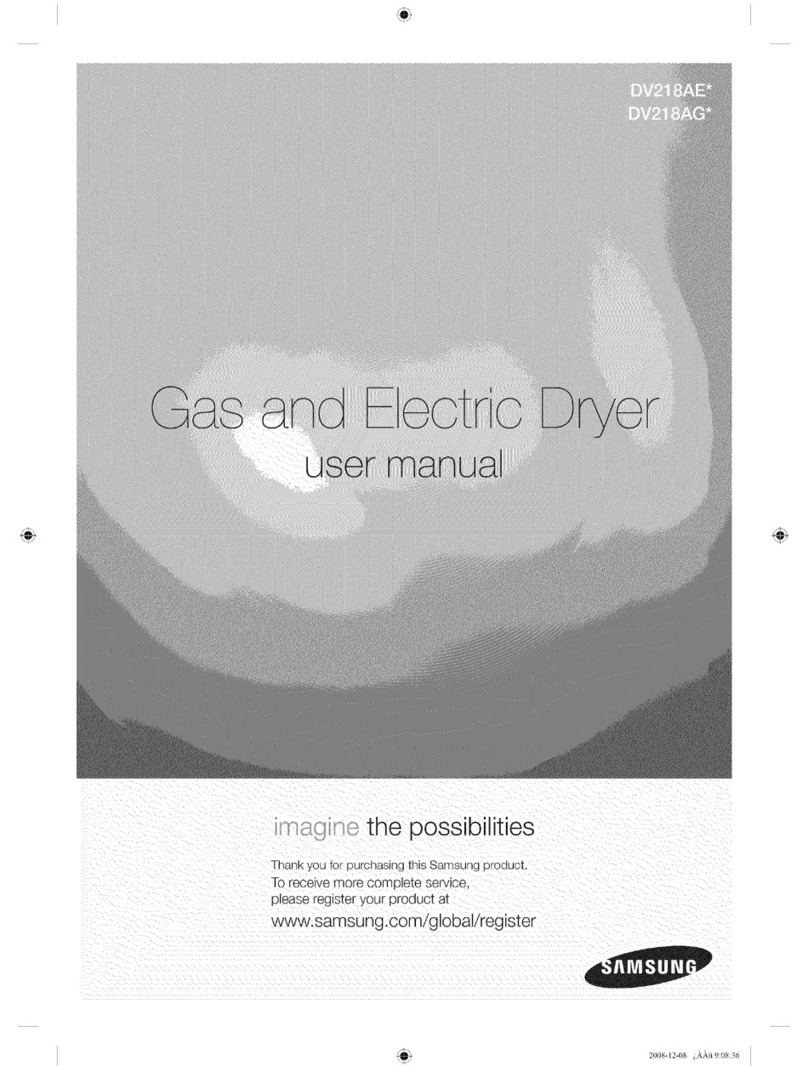 Samsung DV218AE series User manual