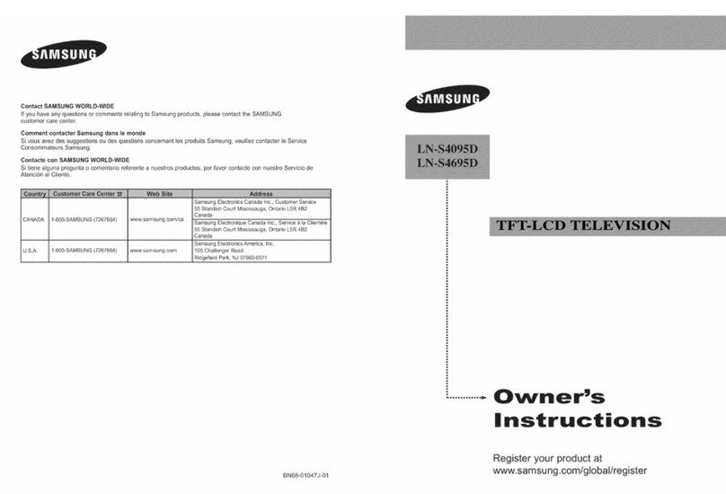 Samsung LN-S4095D User manual