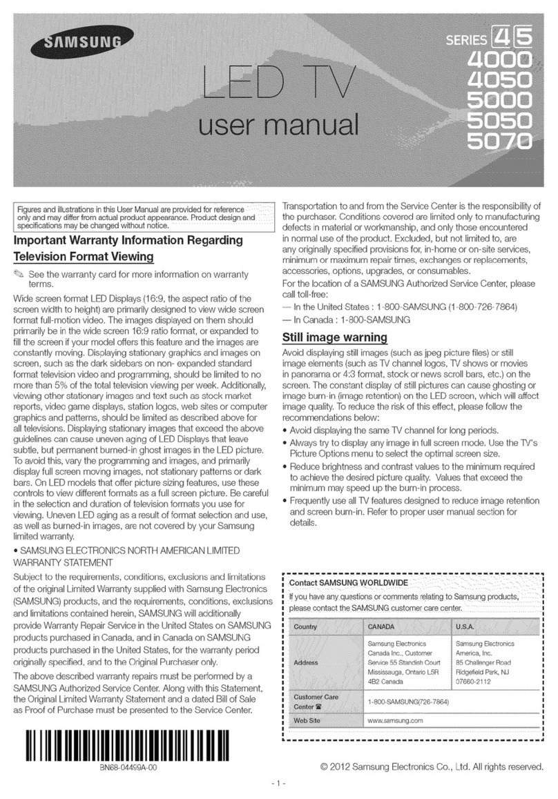 Samsung series 4 4000 User manual