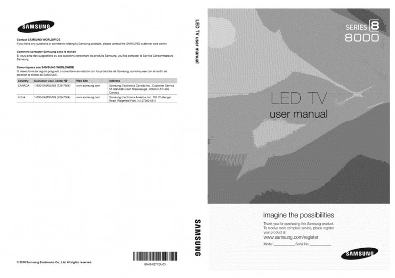 Samsung series 8+ 8000 User manual