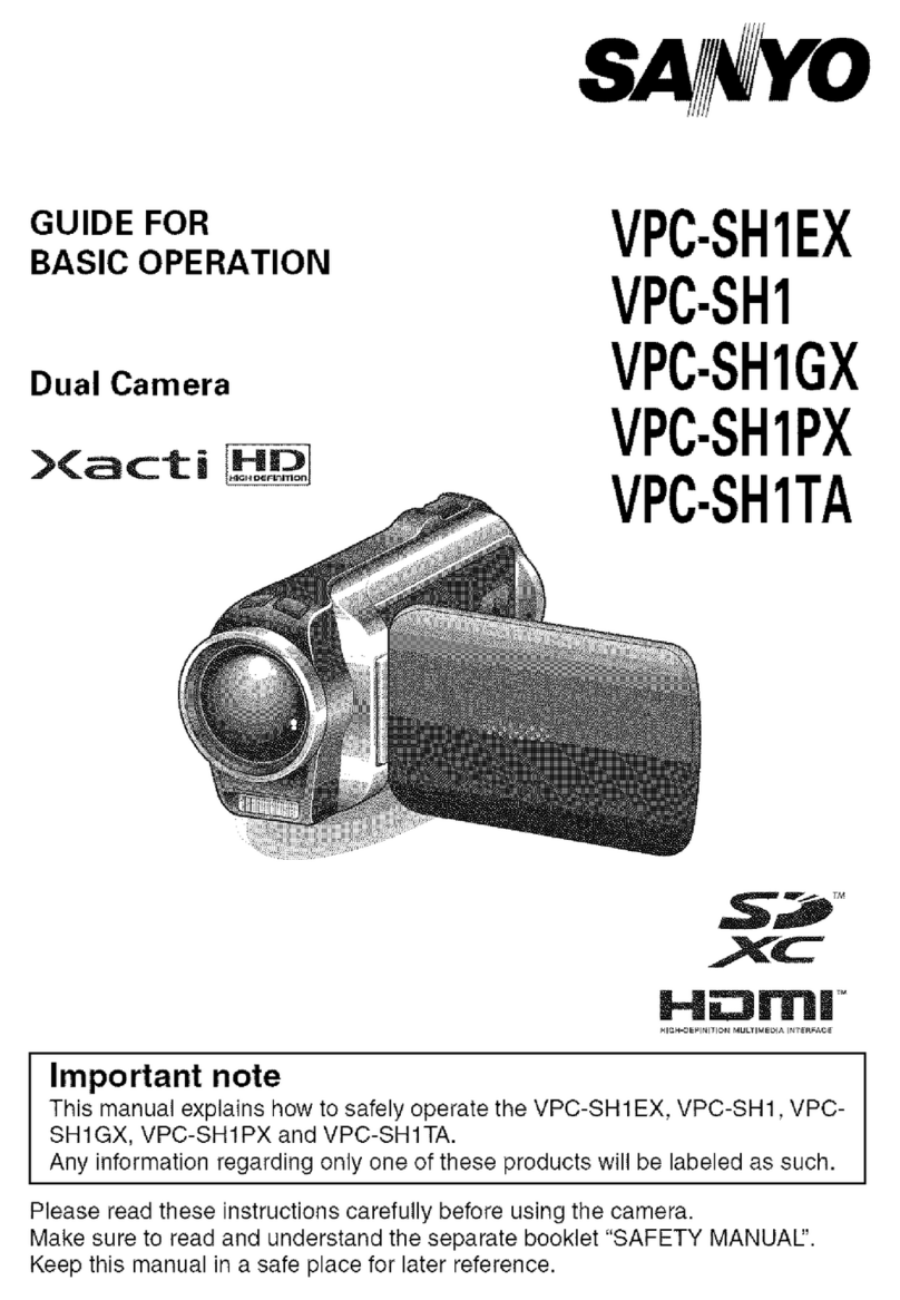 Sanyo XACTI VPC-SH1GX Assembly instructions