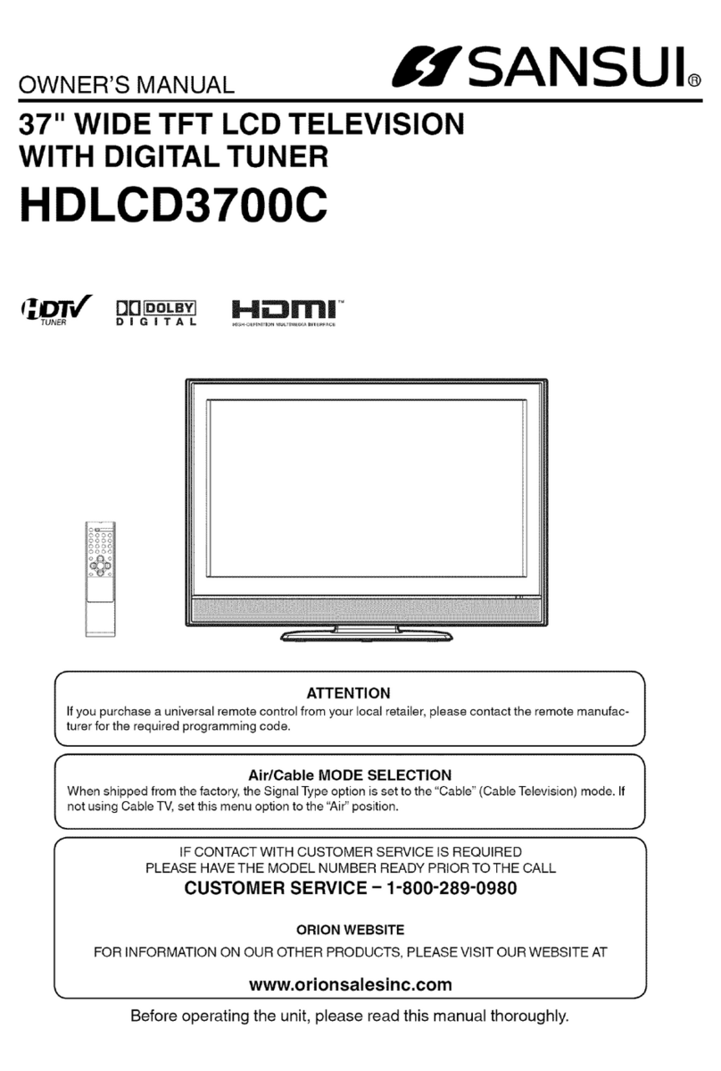 Sansui HDLCD3700C User manual