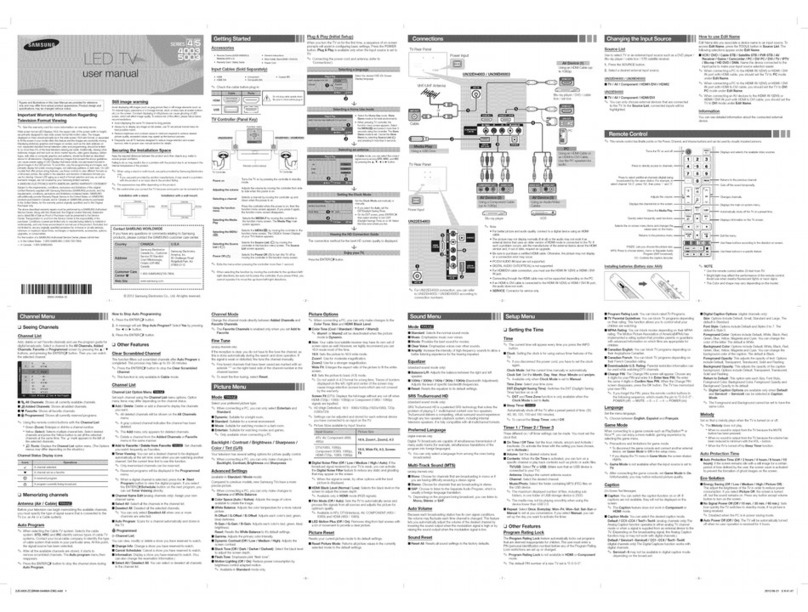 Samsung UN32EH4003 user manual