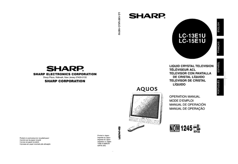 Sharp Aquos LC 13E1U User manual