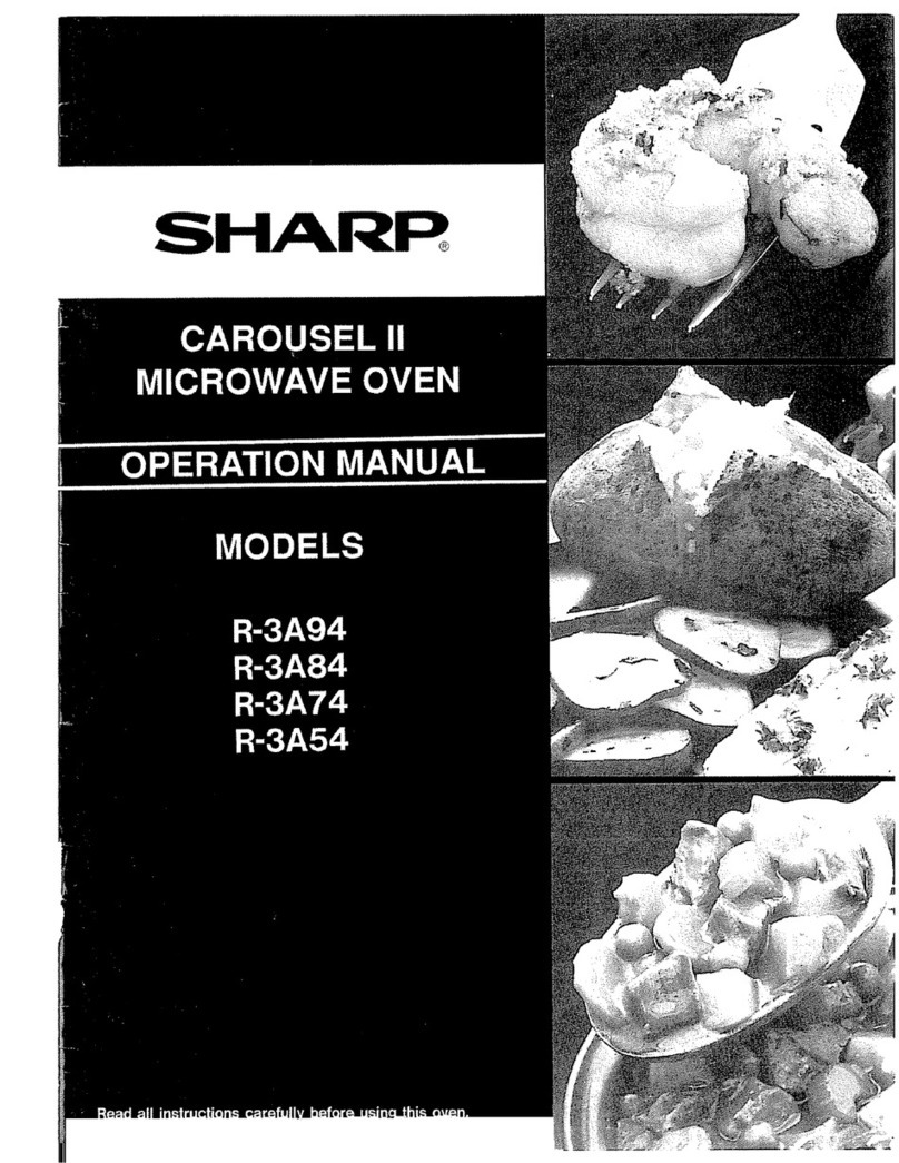 Sharp Carousel II R-3A84 User manual