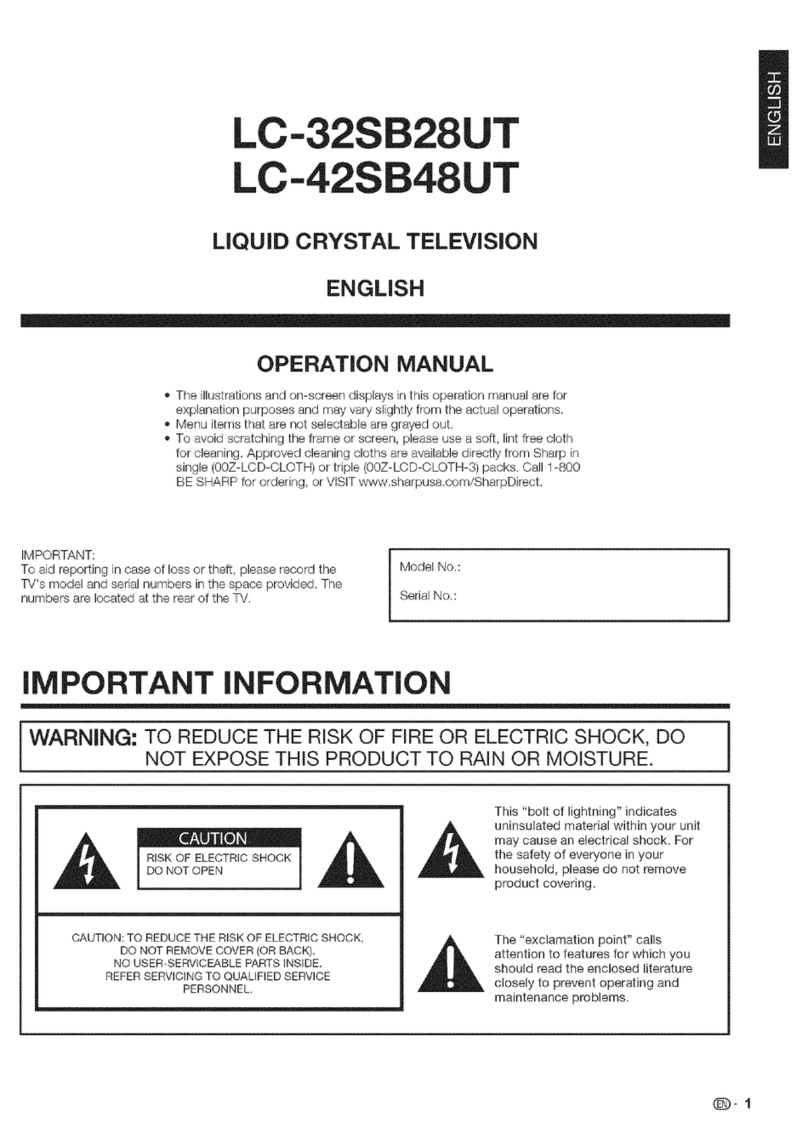 Sharp LC-32SB28UT User manual
