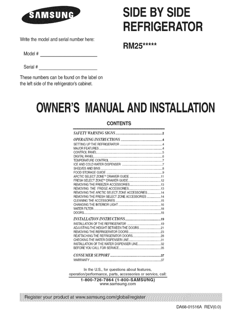 Samsung RM255LAWP/XAA-0000 and Safety guide
