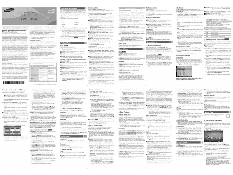 Samsung Series 6 6003 UN60ES6003 user manual
