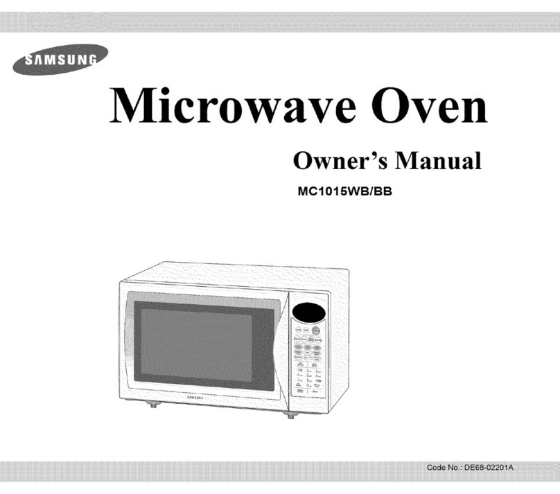 Samsung MC1015BB owner's manual