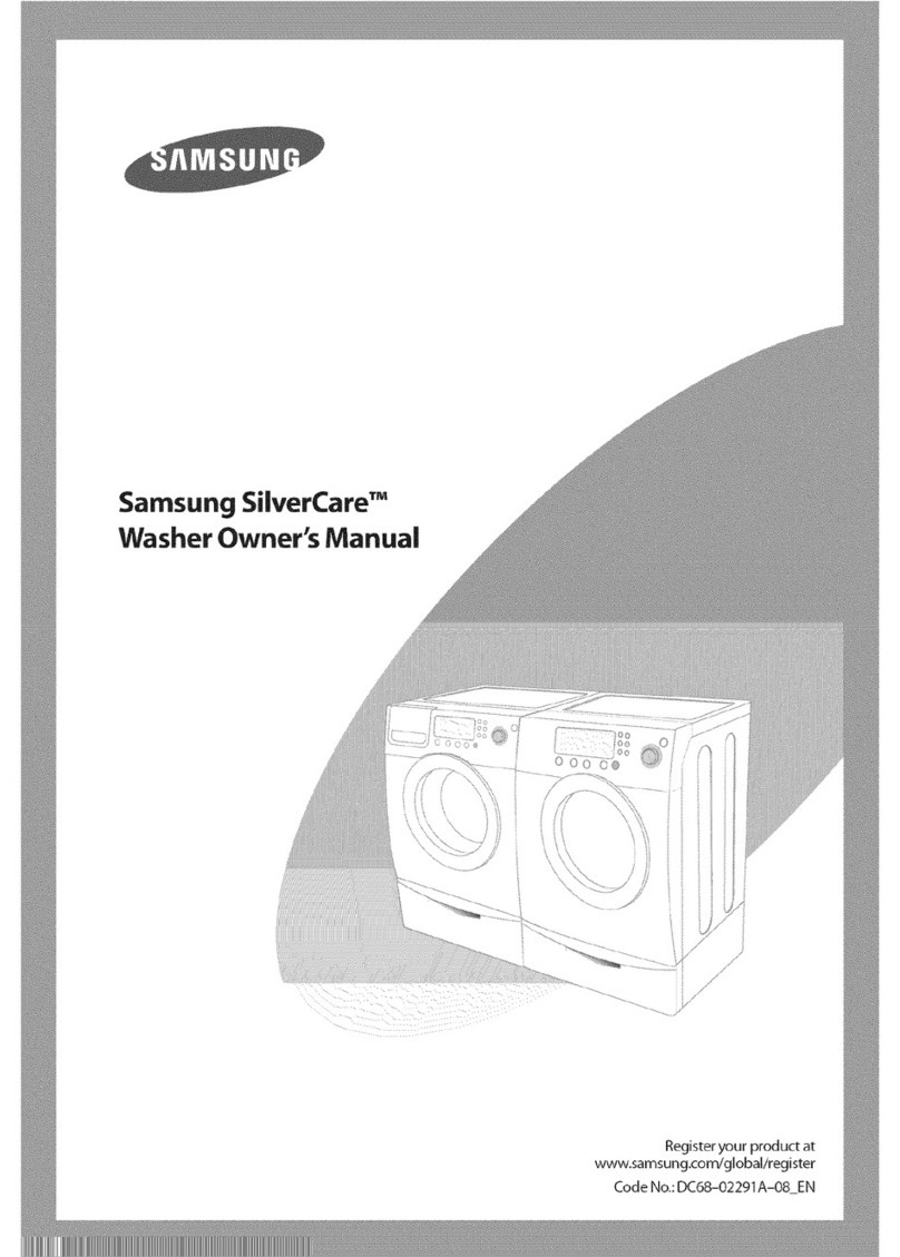 Samsung SilverCare Washer owner's manual