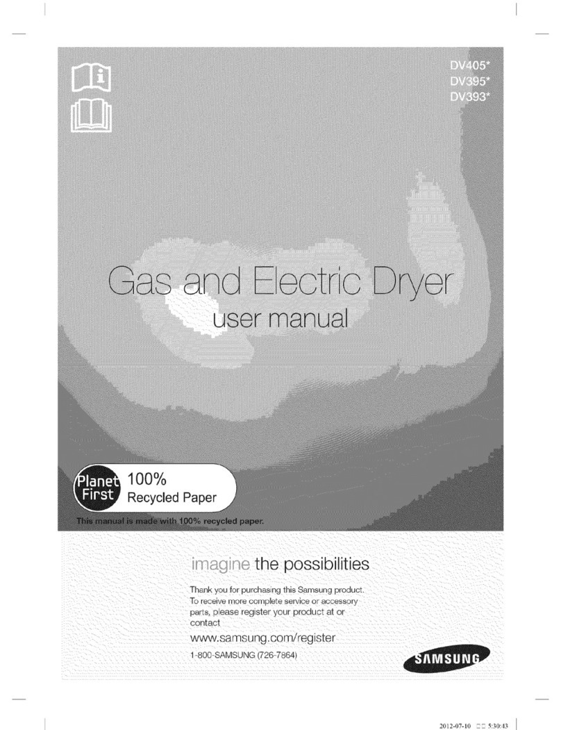 Samsung DV405 SERIES user manual