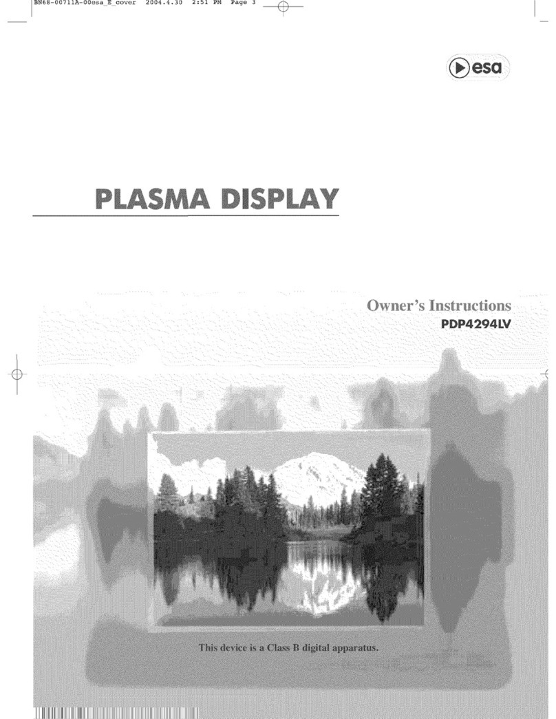 Samsung Esa PDP4294LV User manual