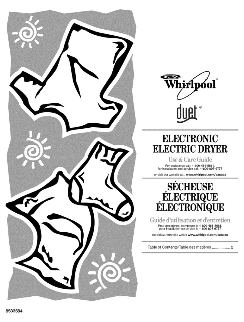 Whirlpool Duet YGEW9200LQ2 User manual Whirlpool Duet YGEW9200LQ2 User manual