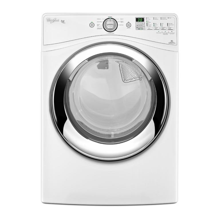Whirlpool WED86HEBW0 Use & care guide