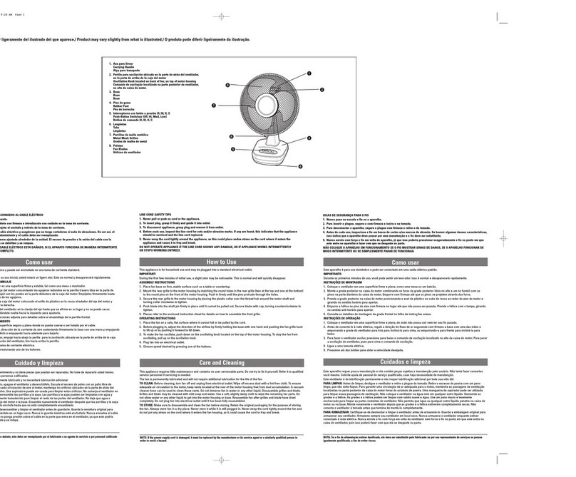 Applica WDF1200 Installation instructions