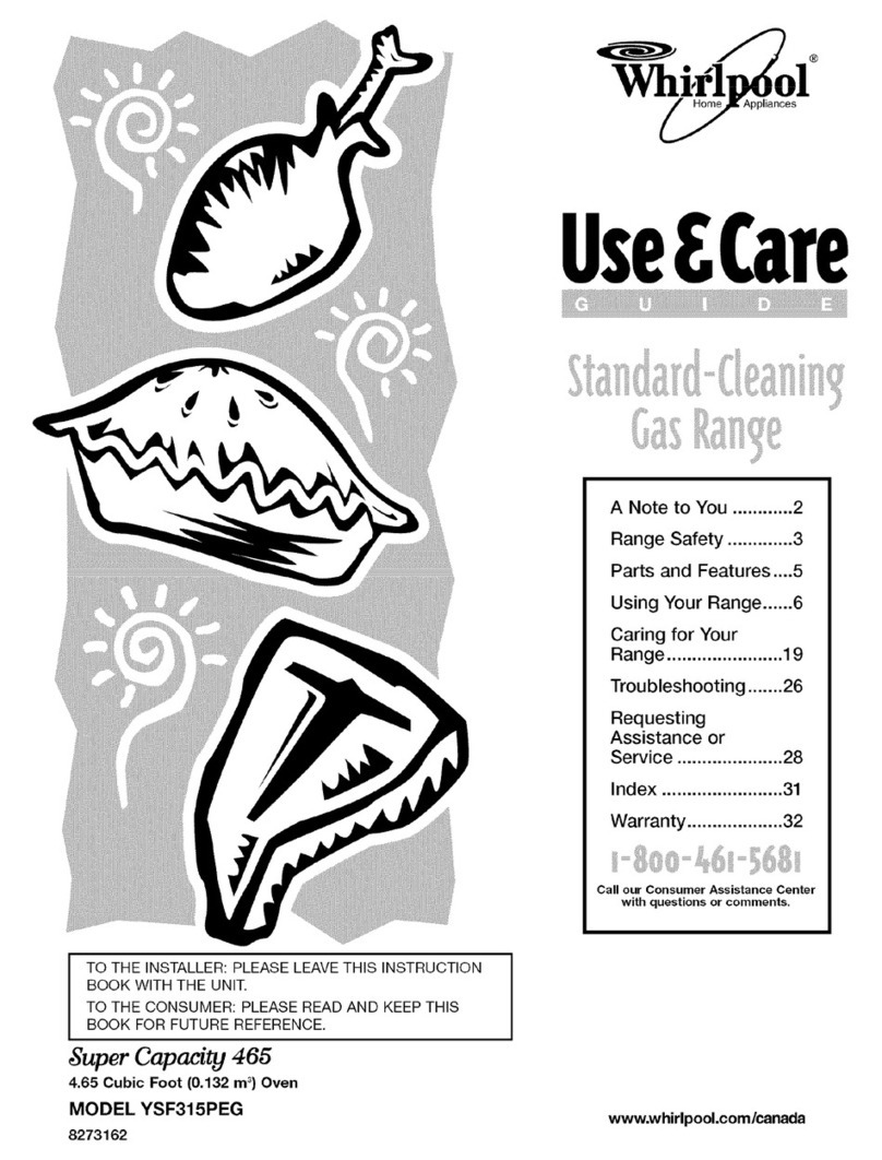 Whirlpool YSF315PEG Use & care guide Whirlpool YSF315PEG Use & care guide