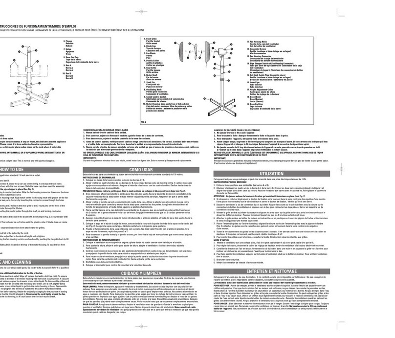 Applica WSF1800 Installation instructions