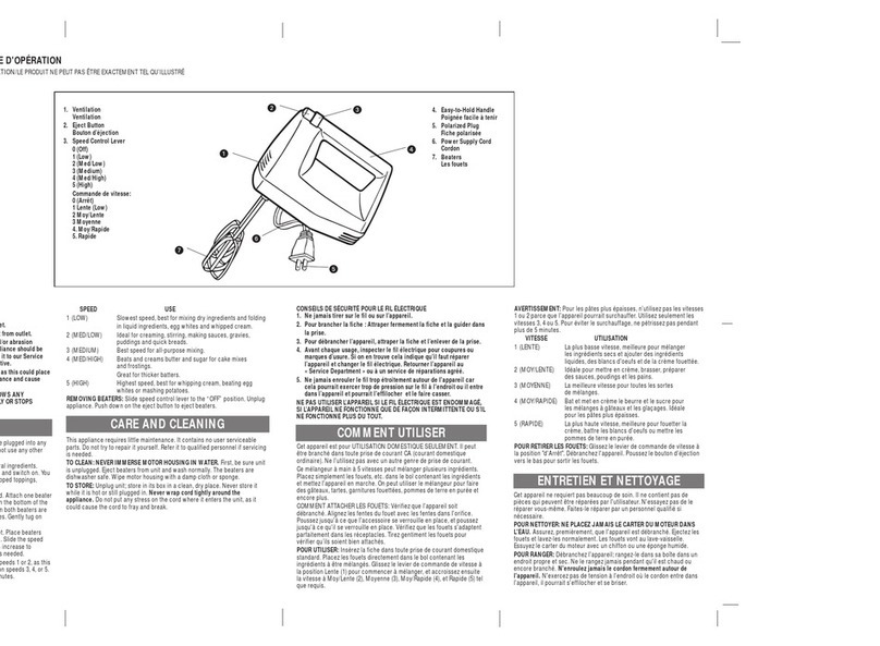Windmere togo MXB-5 Installation instructions