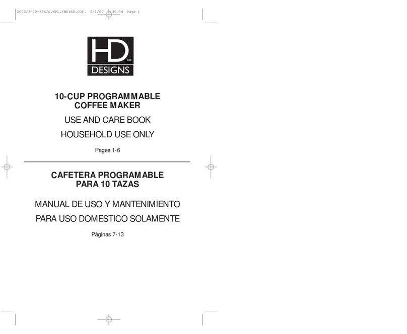 HD HD design TSK-196A Use and care book