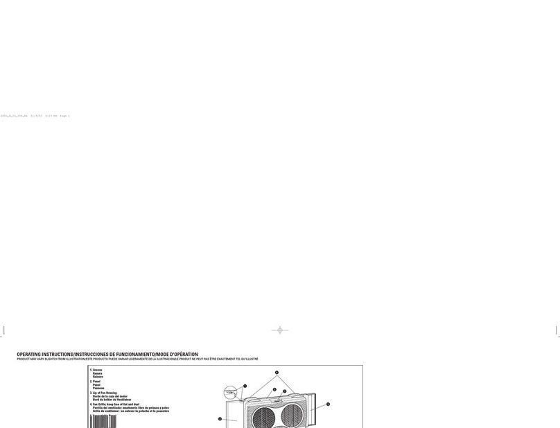 Applica WWF2600 Installation instructions