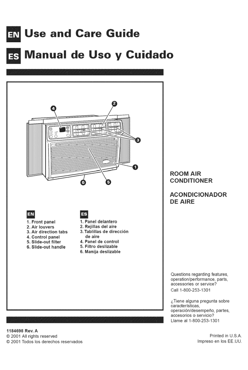Whirlpool YACQ082XK1 User manual