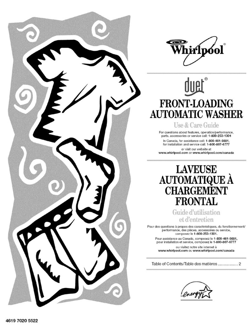 Whirlpool Duet GHW9100LW1 Use & care guide