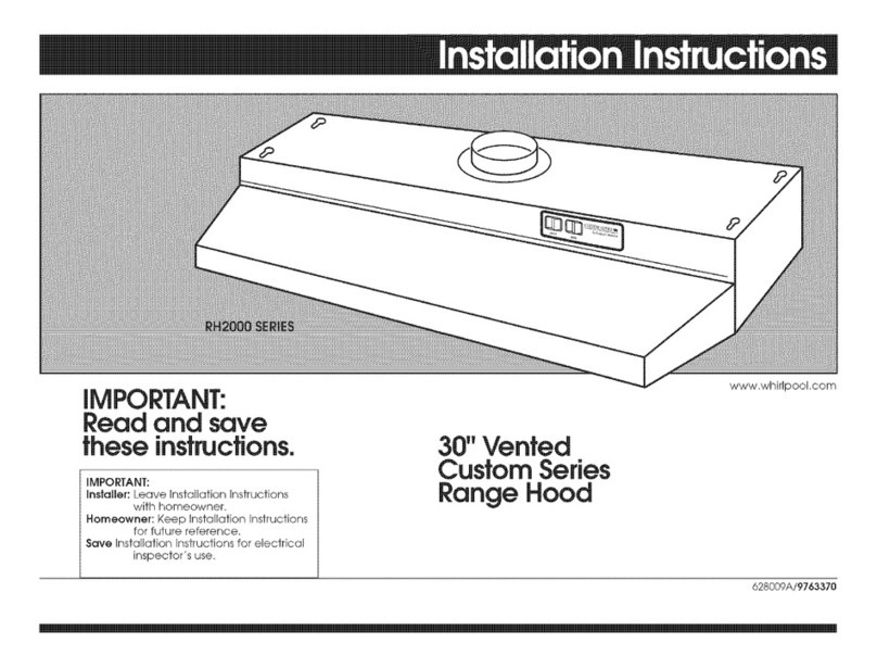 Whirlpool RH2030XJB2 installation instructions