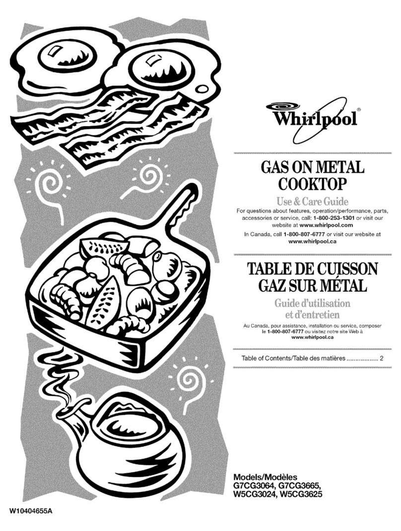 Whirlpool G7CG3064 Use & care guide