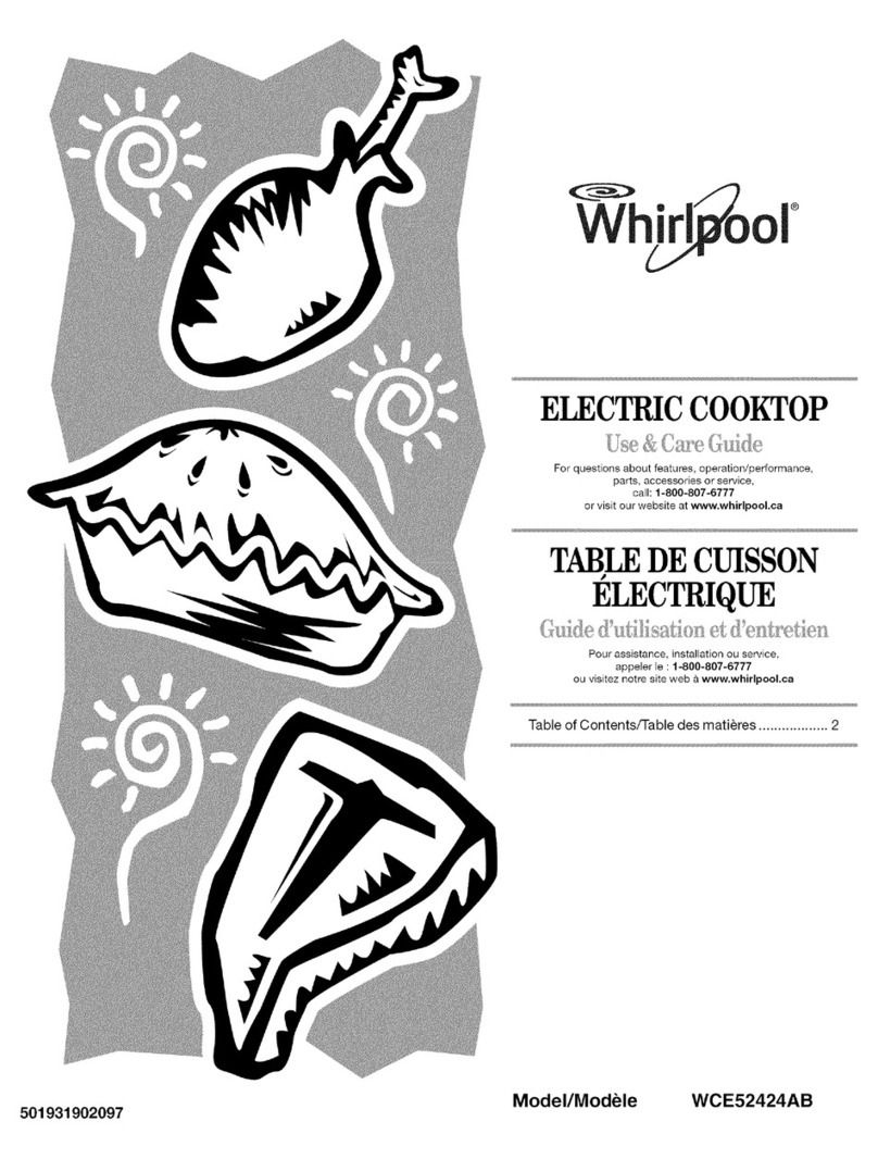 Whirlpool WCE52424AB Use & care guide