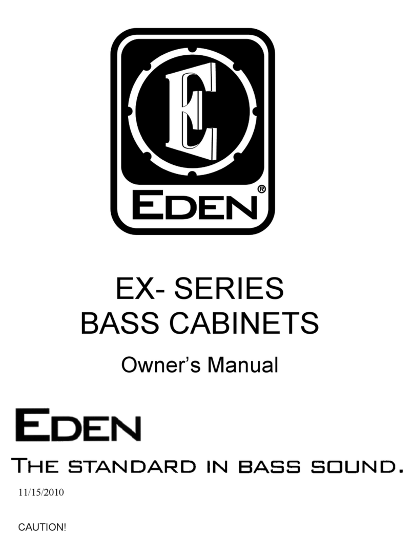Eden EX- SERIES owner's manual
