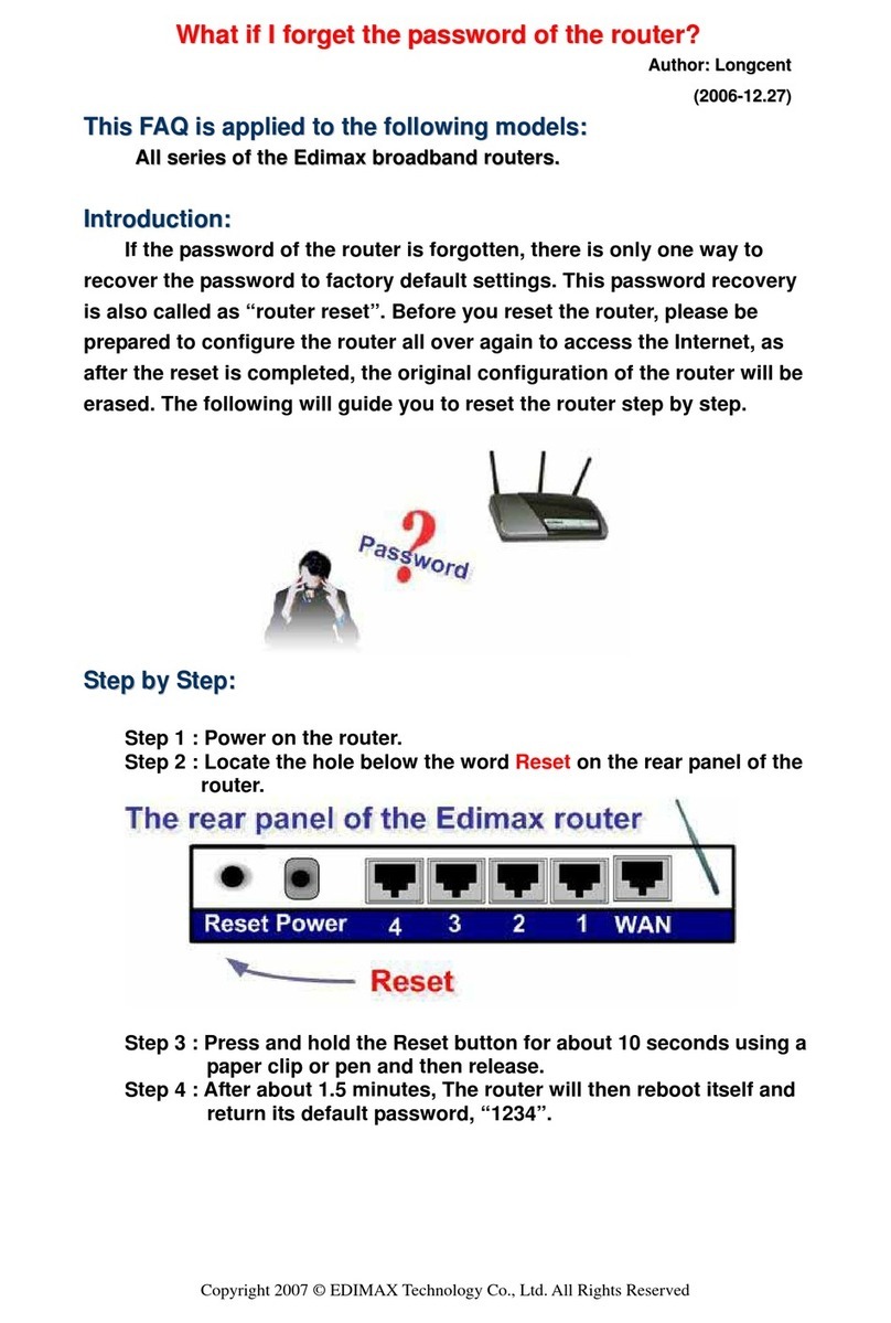 Edimax router User manual