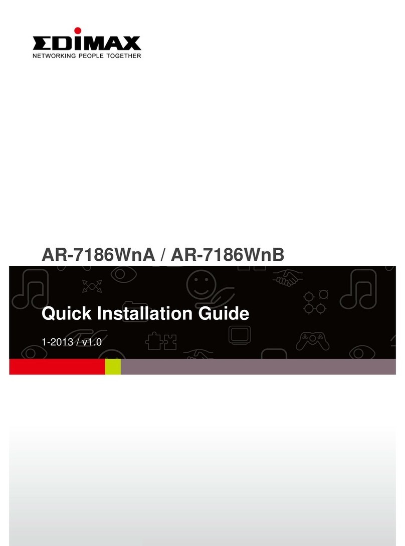 Edimax AR-7186WnA User manual Edimax AR-7186WnA User manual