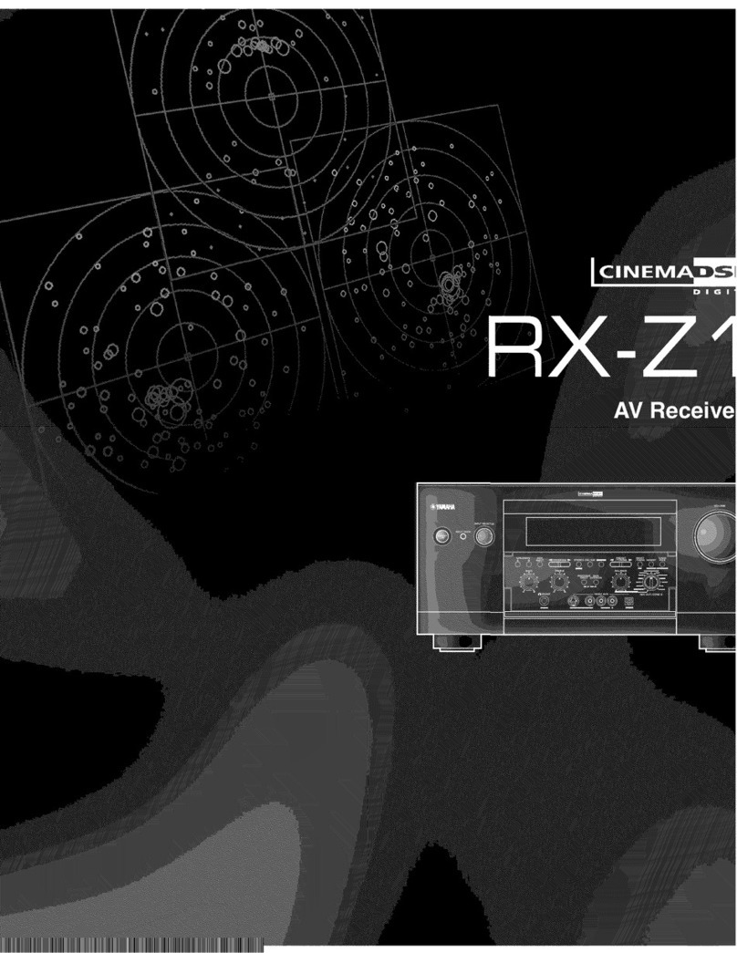 Yamaha CinemaDSP digital RX-Z1 owner's manual