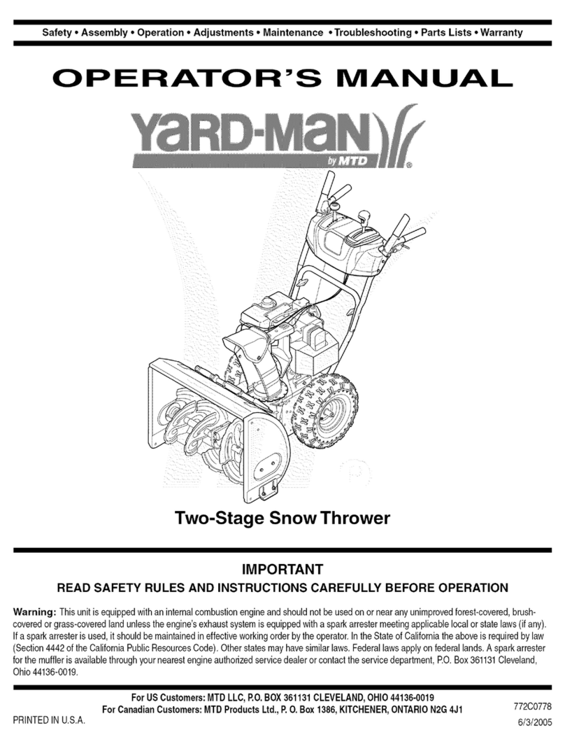 Yard-Man 31AE5KLF801 User manual